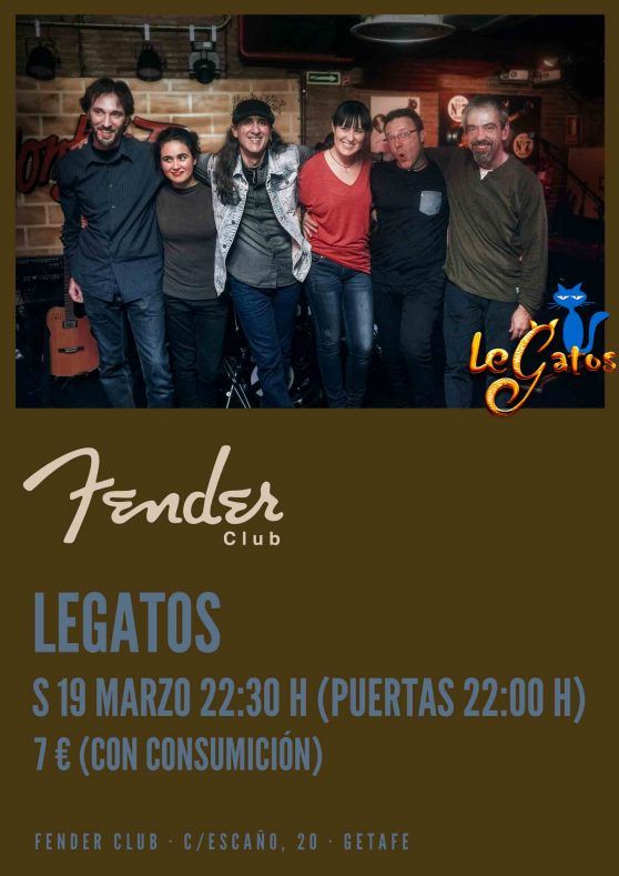 LeGatos - Música pop-rock en español - Fender Club - Conciertos y eventos