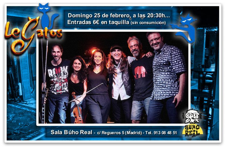 LeGatos - Música pop-rock en español - Búho Real - Conciertos y eventos
