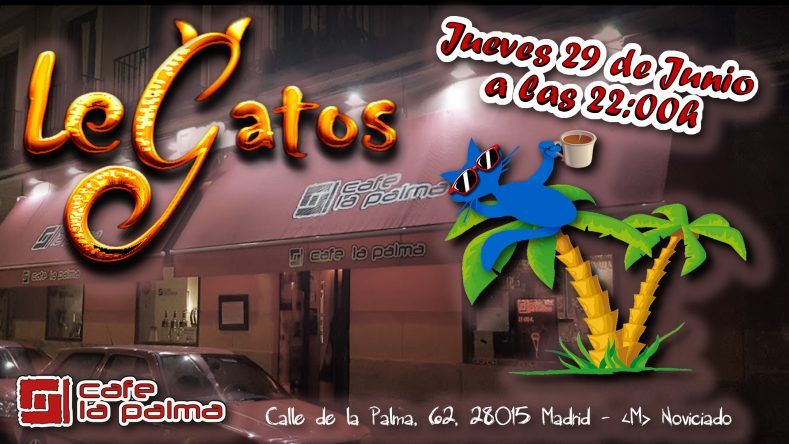 LeGatos - Música pop-rock en español - Café La Palma - Conciertos y eventos